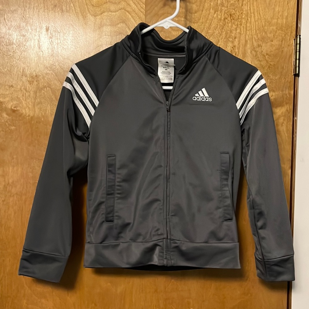 Boy’s Adidas gray zip up jacket